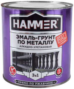 Эмаль грунт по металлу Hammer  ЭК000133630