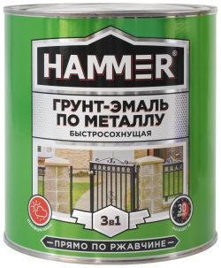 Грунт эмаль по металлу Hammer  ЭК000125865