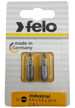 Плоская шлицевая бита Felo 02041036 Industrial