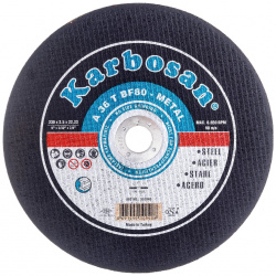 Отрезной диск по металлу Karbosan  10940