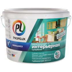 Латексная моющаяся краска Profilux МП00 004917 ВД PL 13L
