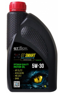 Масло GT OIL 8809059408827 Smart SAE 5W 30 API SL/CF