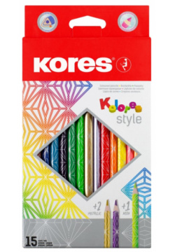 Трехгранные цветные карандаши Kores  1311704