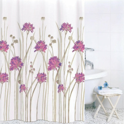 Штора для ванной комнаты Bath Plus ch16007/2 Flowers Pink
