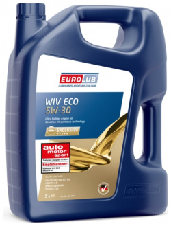 Моторное синтетическое масло EUROLUB 211005 WIV ECO 5W30 SN ACEA C3