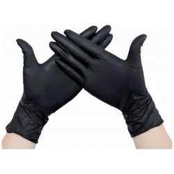 Нитриловые перчатки EcoLat 3740/S Black