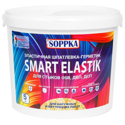 Эластичная шпатлевка герметик для OSB SOPPKA СОП Шов5 SMART ELASTIK