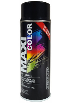 Эмаль аэрозоль Maxi Color  9005MX