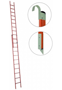 Стеклопластиковая приставная диэлектрическая раздвижная лестница Антиток 471580 ЛСПРД 7 0 Евро Мг К