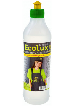 Универсальный морозоустойчивый полимерный клей Ecolux  4607133680497