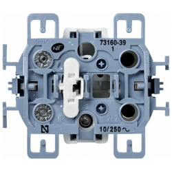 Одноклавишный кнопочный выключатель Simon 73160 39 S73  Loft