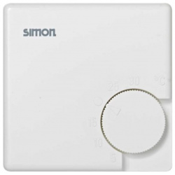 Механический релейный термостат для систем отопления Simon  75500 61