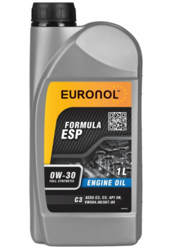 Моторное масло Euronol 80189 ESP FORMULA 0w 30  С3