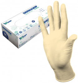 Латексные смотровые перчатки Dermagrip CТ0000000691 Classic