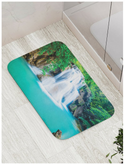 Противоскользящий коврик для ванной  сауны бассейна JOYARTY bath_14574 Лесное блаженство