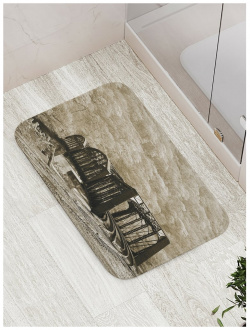 Противоскользящий коврик для ванной  сауны бассейна JOYARTY bath_17470 Железнодорожный мост
