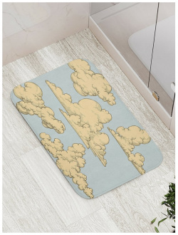 Противоскользящий коврик для ванной  сауны бассейна JOYARTY bath_16597 Кудрявые облака