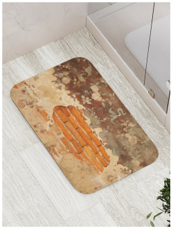 Противоскользящий коврик для ванной  сауны бассейна JOYARTY bath_15855 Старая штукатурка
