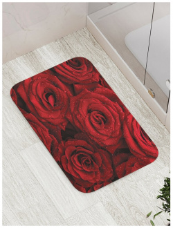 Противоскользящий коврик для ванной  сауны бассейна JOYARTY bath_33467 Свежие розы