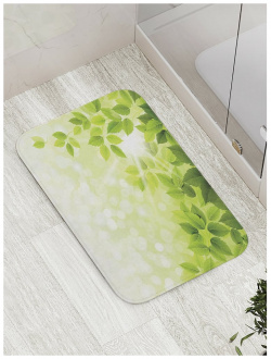 Противоскользящий коврик для ванной  сауны бассейна JOYARTY bath_36017 Летняя зелень