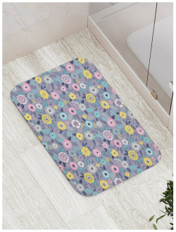 Противоскользящий коврик для ванной  сауны бассейна JOYARTY bath_73881 Круглогодичные цветы
