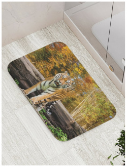 Противоскользящий коврик для ванной  сауны бассейна JOYARTY bath_16491 Грациозный тигр