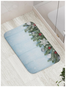 Противоскользящий коврик для ванной  сауны бассейна JOYARTY bath_21502 Праздничный холод