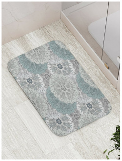 Противоскользящий коврик для ванной  сауны бассейна JOYARTY bath_21703 Текстурные цветы