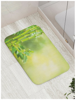 Противоскользящий коврик для ванной  сауны бассейна JOYARTY bath_21870 Бамбуковая ветка