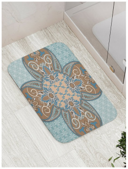 Противоскользящий коврик для ванной  сауны бассейна JOYARTY bath_15408 Мысли в цветочных лепестках