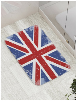 Противоскользящий коврик для ванной  сауны бассейна JOYARTY bath_33102 Винтажный флаг Великобритании
