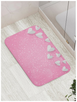 Противоскользящий коврик для ванной  сауны бассейна JOYARTY bath_55132 Волшебные сердца