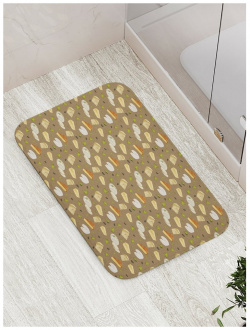 Противоскользящий коврик для ванной  сауны бассейна JOYARTY bath_378624 Четыре сыра