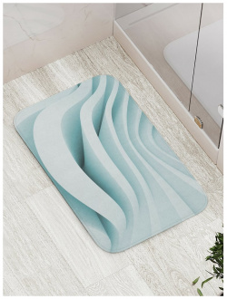 Противоскользящий коврик для ванной  сауны бассейна JOYARTY bath_22249 Волнистые формы
