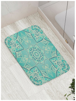 Противоскользящий коврик для ванной  сауны бассейна JOYARTY bath_15732 Гипнотические цветы