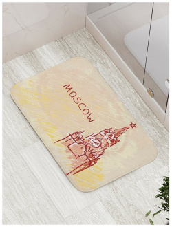 Противоскользящий коврик для ванной  сауны бассейна JOYARTY bath_378776 Московское время