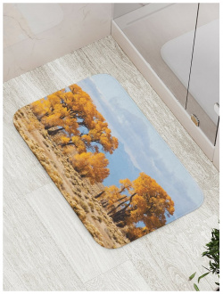 Противоскользящий коврик для ванной  сауны бассейна JOYARTY bath_4151 Пустынный лес