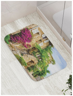 Противоскользящий коврик для ванной  сауны бассейна JOYARTY bath_1732 Уличная растительность