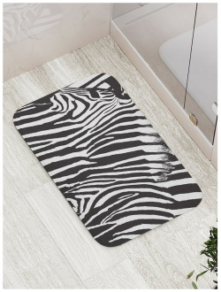 Противоскользящий коврик для ванной  сауны бассейна JOYARTY bath_12964 Взгляд зебры