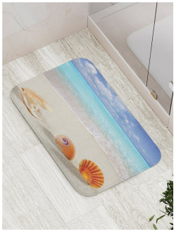 Противоскользящий коврик для ванной  сауны бассейна JOYARTY bath_11807 Редкие ракушки