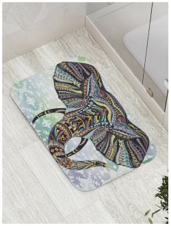 Противоскользящий коврик для ванной  сауны бассейна JOYARTY bath_8156 Слоновое видение