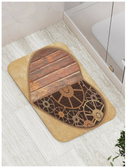 Противоскользящий коврик для ванной  сауны бассейна JOYARTY bath_6972 Механика любви