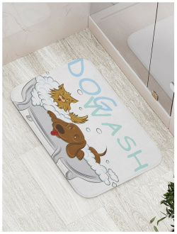 Противоскользящий коврик для ванной  сауны бассейна JOYARTY bath_9536 Купание собак