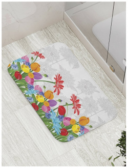 Противоскользящий коврик для ванной  сауны бассейна JOYARTY bath_8050 Природный шлейф