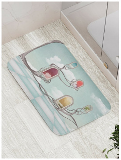 Противоскользящий коврик для ванной  сауны бассейна JOYARTY bath_18182 Небесные порталы