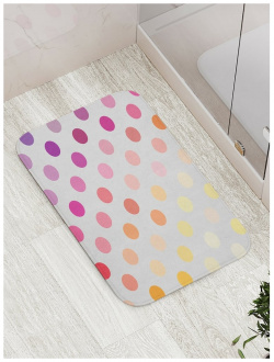 Противоскользящий коврик для ванной  сауны бассейна JOYARTY bath_17168 Радужные круги