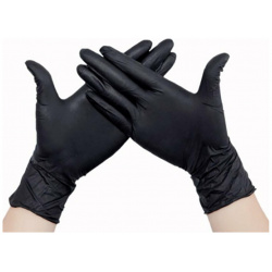 Нитриловые перчатки EcoLat 3740/XS Black