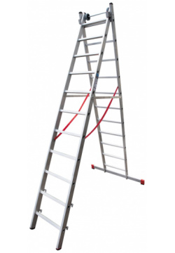 Индустриальная алюминиевая двухсекционная лестница Новая Высота  5220211