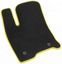 Водительский коврик для Chery Tiggo 7 Pro 2020  2022 Vicecar 1EV6020 желтый