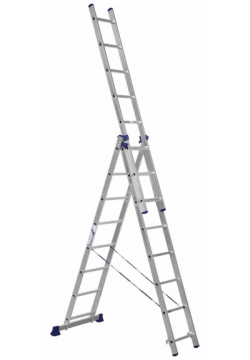 Универсальная алюминиевая трехсекционная лестница Алюмет 5308 Серия H3